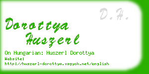 dorottya huszerl business card